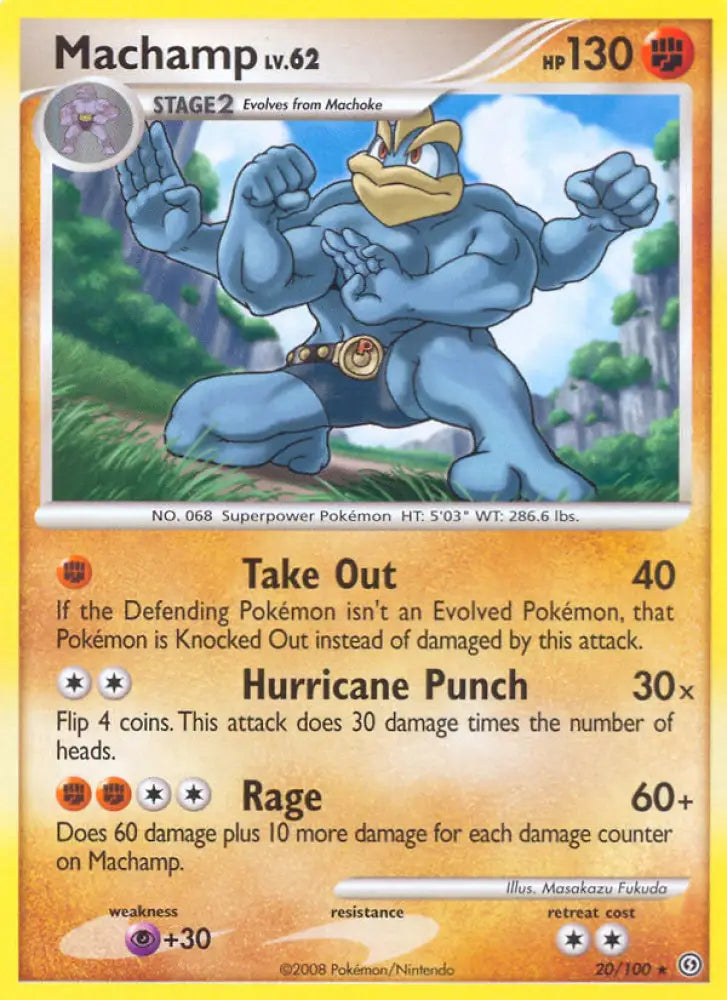 Machamp (20/100) [Diamond & Pearl: Stormfront] - Pokemon Single