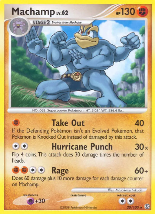 Machamp (20/100) [Diamond & Pearl: Stormfront] - Pokemon Single