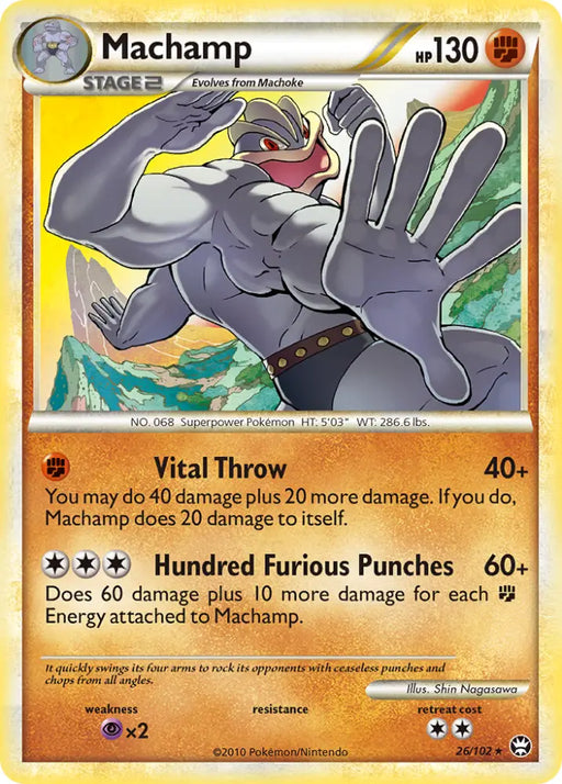 Machamp (26/102) [HeartGold & SoulSilver: Triumphant] - Pokemon Single