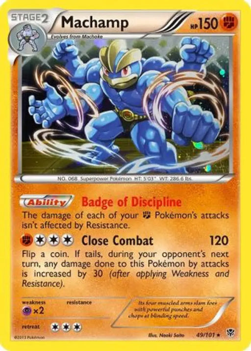Machamp (49/101) (Cosmos Holo) [Black & White: Plasma Blast] - Pokemon Single