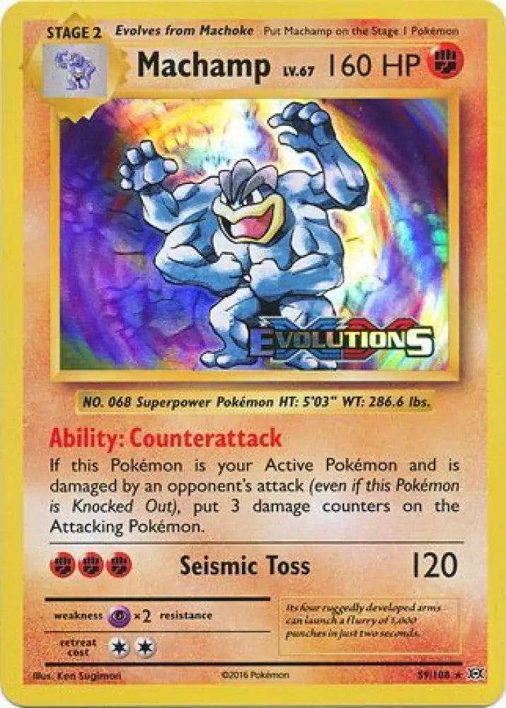 Machamp (59/108) (XY Evolutions Prerelease) [XY: Black Star Promos] - Pokemon Single