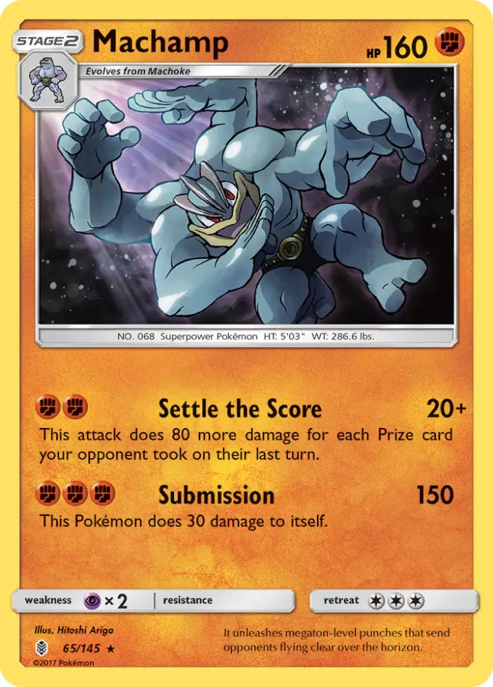 Machamp (65/145) [Sun & Moon: Guardians Rising] - Pokemon Single