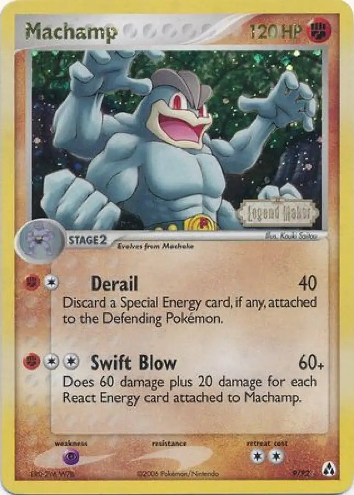 Machamp (9/92) (Stamped) [EX: Legend Maker] - Pokemon Single