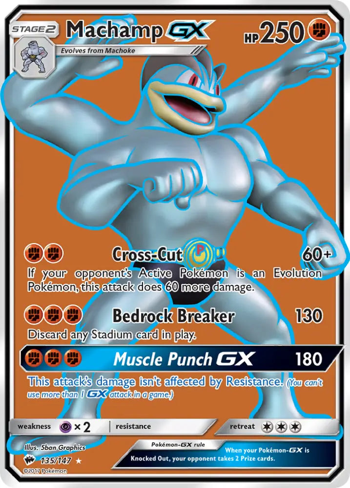 Machamp GX (135/147) [Sun & Moon: Burning Shadows] - Pokemon Single