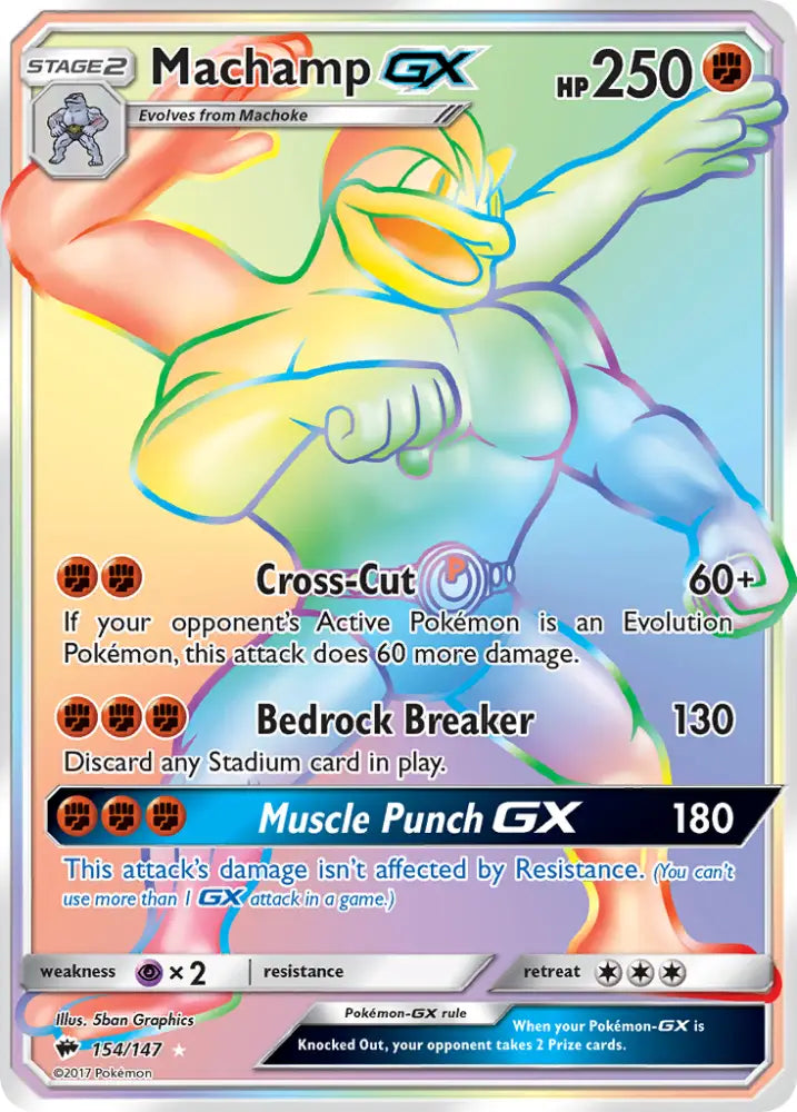Machamp GX (154/147) [Sun & Moon: Burning Shadows] - Pokemon Single