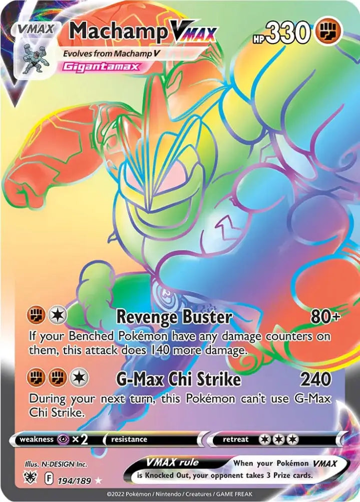 Machamp VMAX (194/189) [Sword & Shield: Astral Radiance] - Pokemon Single