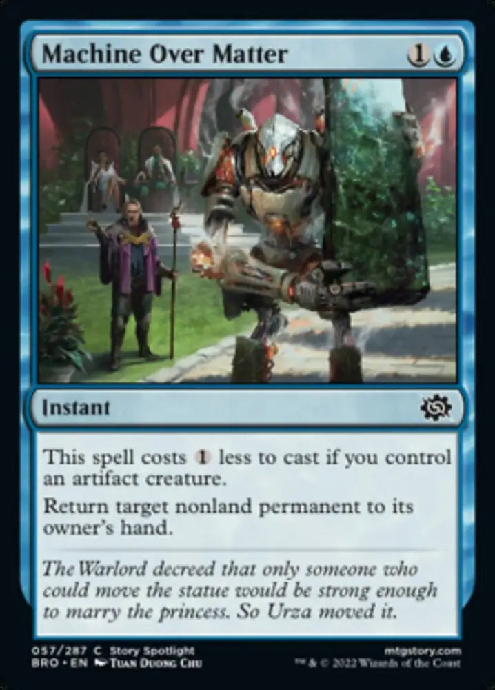 Machine Over Matter [The Brothers’ War] - MTG Single
