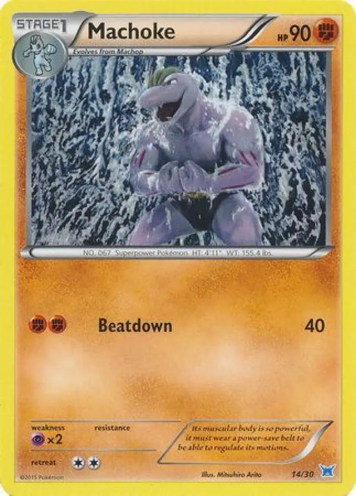 Machoke (14/30) [XY: Trainer Kit 2 - Latios] - Pokemon Single