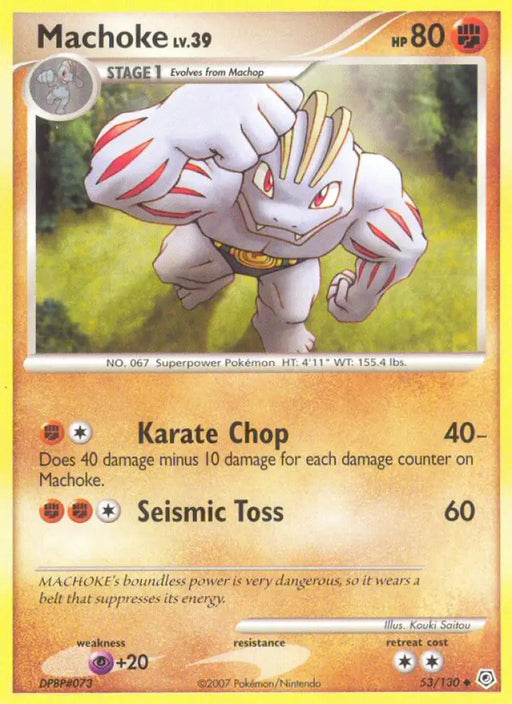 Machoke (53/130) [Diamond & Pearl: Base Set] - Pokemon Single