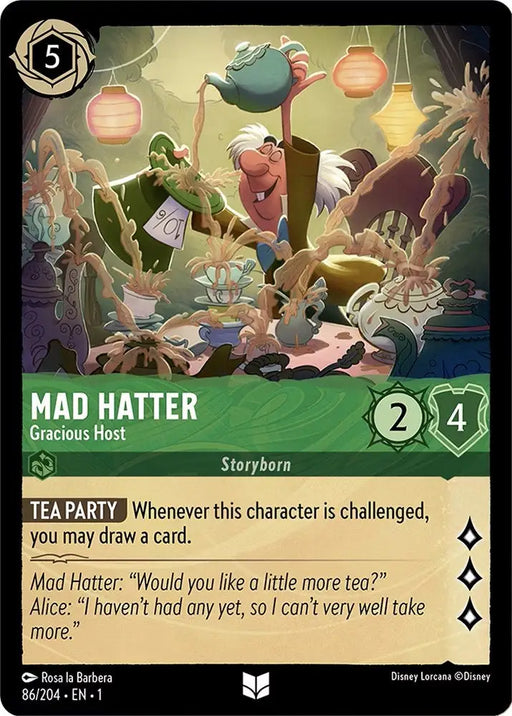 Mad Hatter - Gracious Host (86/204) [The First Chapter] - Lorcana Single