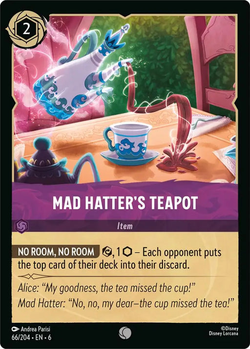 Mad Hatter’s Teapot (66/204) [Azurite Sea] - Lorcana Single