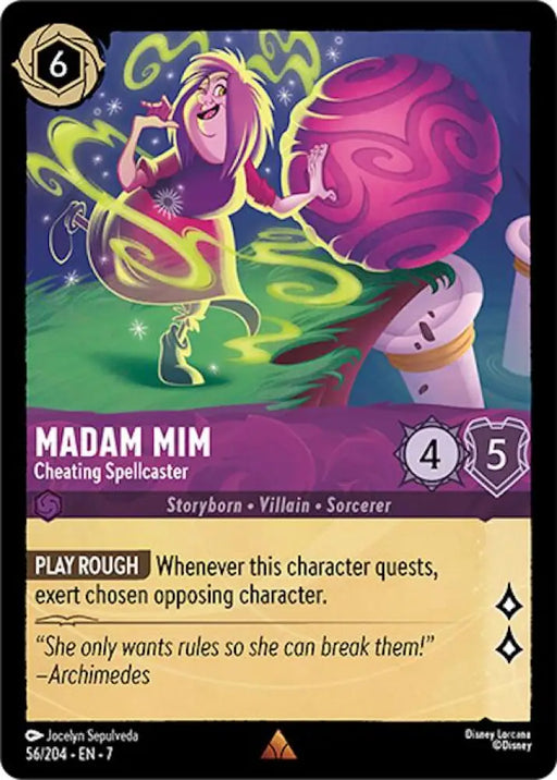 Madam Mim - Cheating Spellcaster (56/204) [Archazia’s Island] - Lorcana Single
