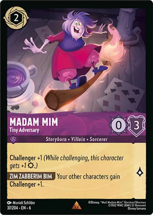 Madam Mim - Tiny Adversary (37/204) [Azurite Sea] - Lorcana Single