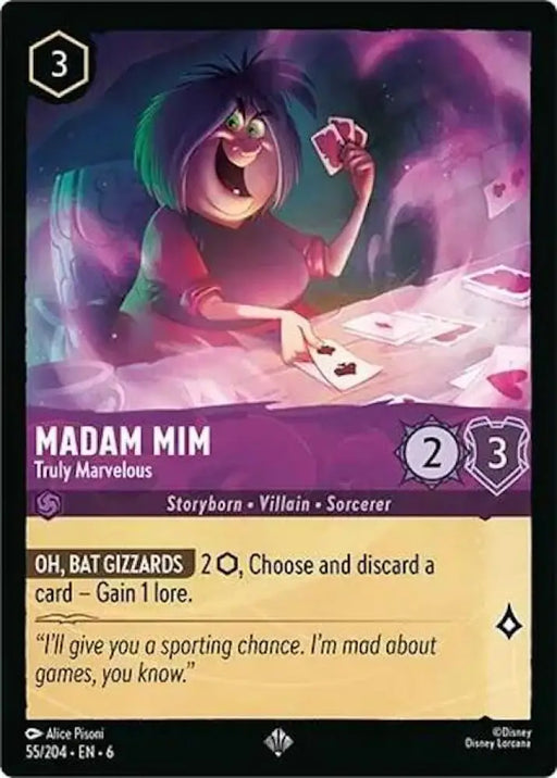 Madam Mim - Truly Marvelous (55/204) [Azurite Sea] - Lorcana Single