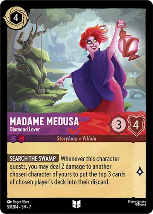 Madame Medusa - Diamond Lover (53/204) [Archazia’s Island] - Lorcana Single