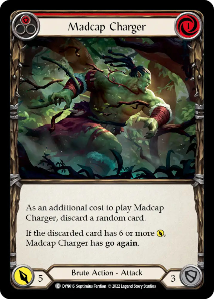 Madcap Charger (Red) [Dynasty] Rainbow Foil - Flesh And Blood Single
