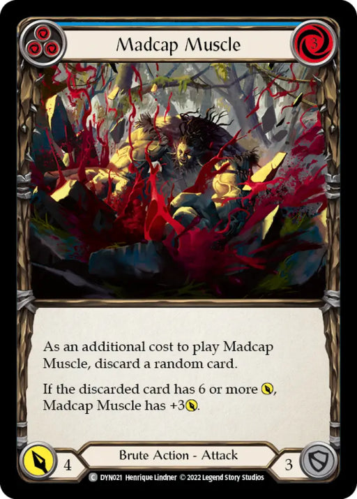 Madcap Muscle (Blue) [Dynasty] Rainbow Foil - Flesh And Blood Single