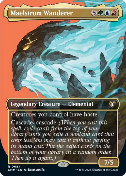 Maelstrom Wanderer (Borderless Profile) [Commander Masters] - MTG Single
