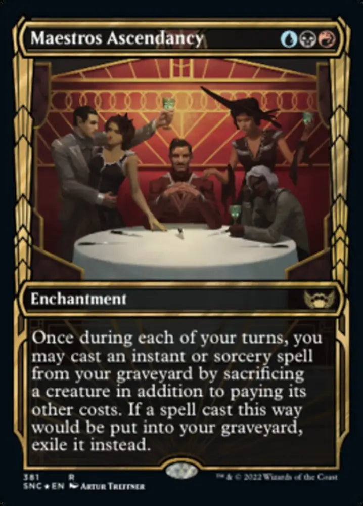 Maestros Ascendancy (Showcase Golden Age Gilded Foil) [Streets of New Capenna] - MTG Single