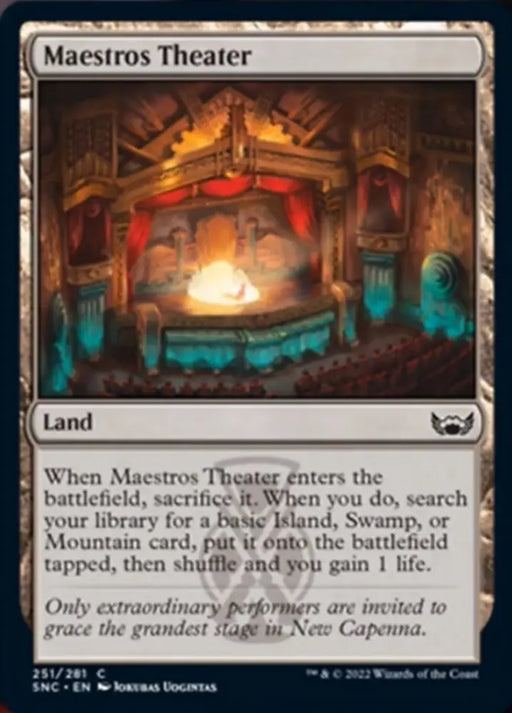 Maestros Theater [Streets of New Capenna] - MTG Single