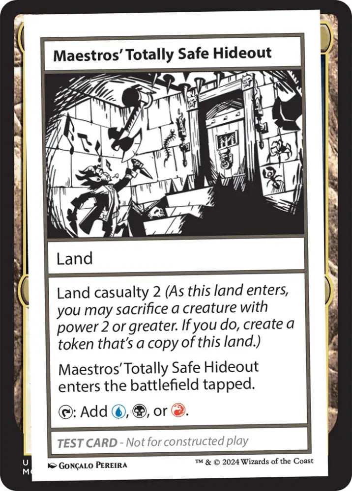 Maestros’ Totally Safe Hideout [Mystery Booster 2 Playtest Cards] - MTG Single