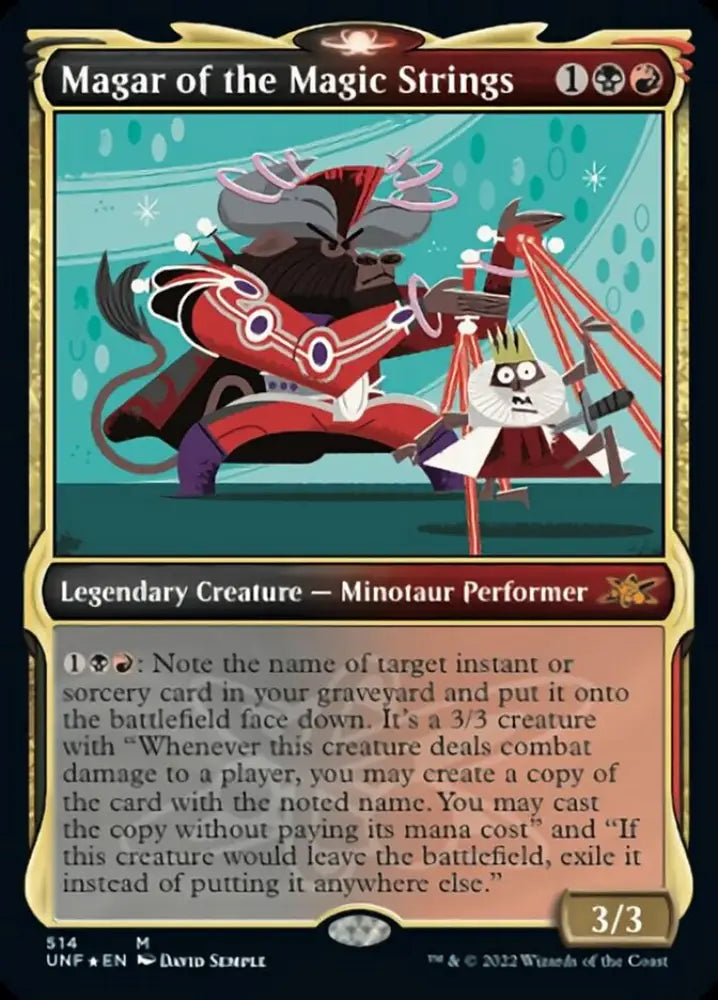 Magar of the Magic Strings (Showcase) (Galaxy Foil) [Unfinity] - MTG Single