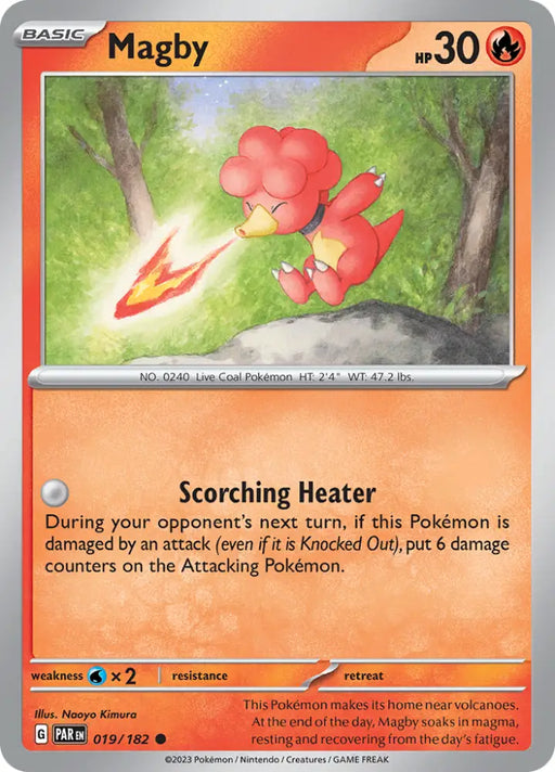Magby (019/182) [Scarlet & Violet: Paradox Rift] - Pokemon Single