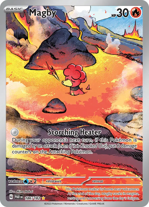 Magby (186/182) [Scarlet & Violet: Paradox Rift] - Pokemon Single