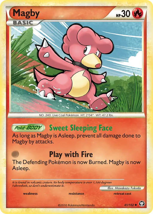 Magby (41/102) [HeartGold & SoulSilver: Triumphant] - Pokemon Single