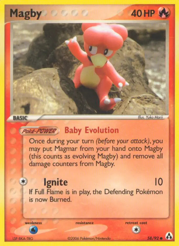 Magby (58/92) [EX: Legend Maker] - Pokemon Single