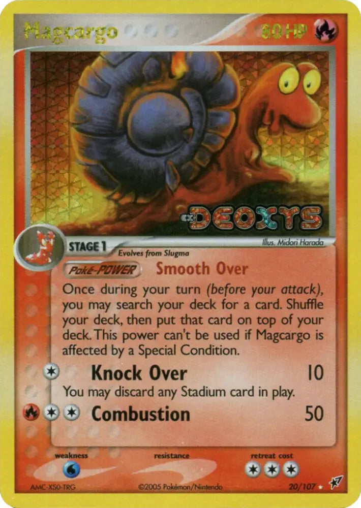 Magcargo (20/107) (Stamped) [EX: Deoxys] - Pokemon Single