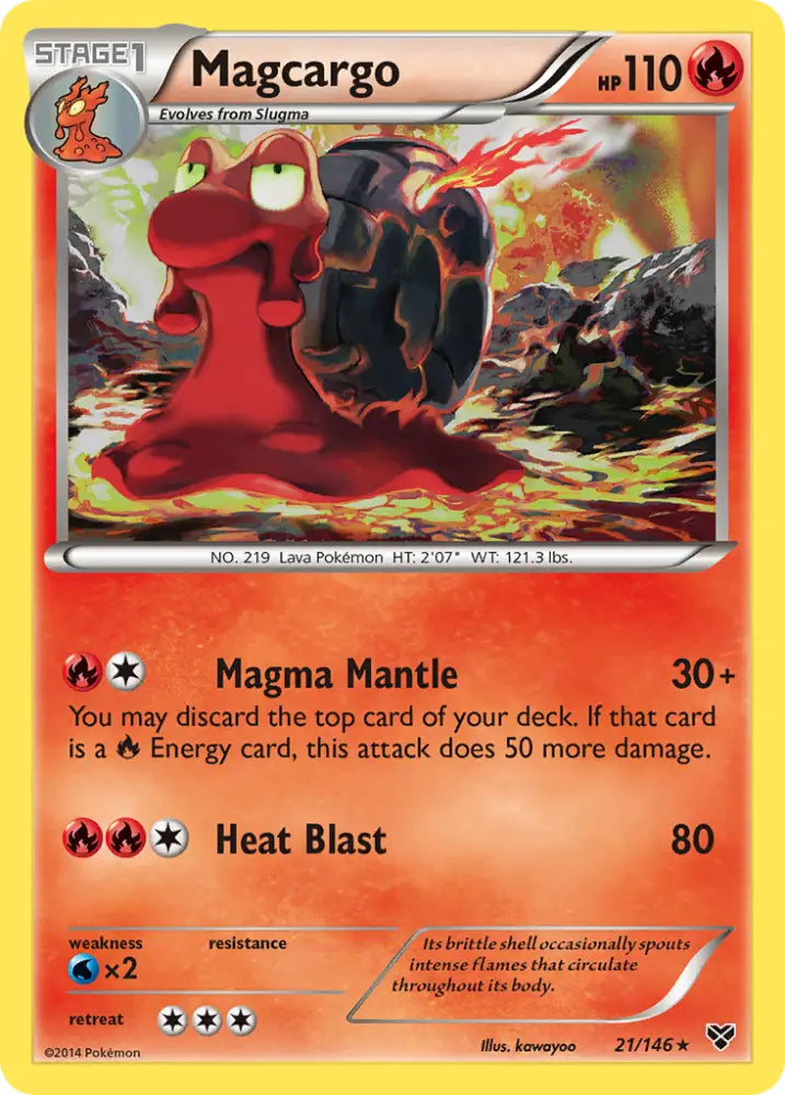 Magcargo (21/146) [XY: Base Set] - Pokemon Single