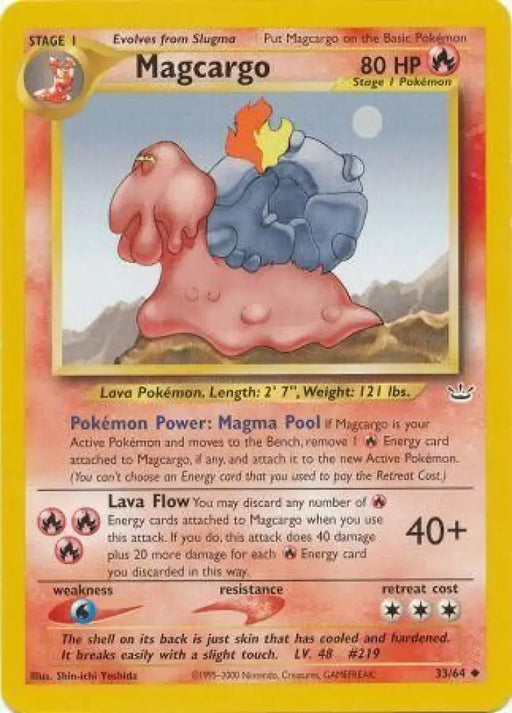 Magcargo (33/64) [Neo Revelation Unlimited] - Pokemon Single