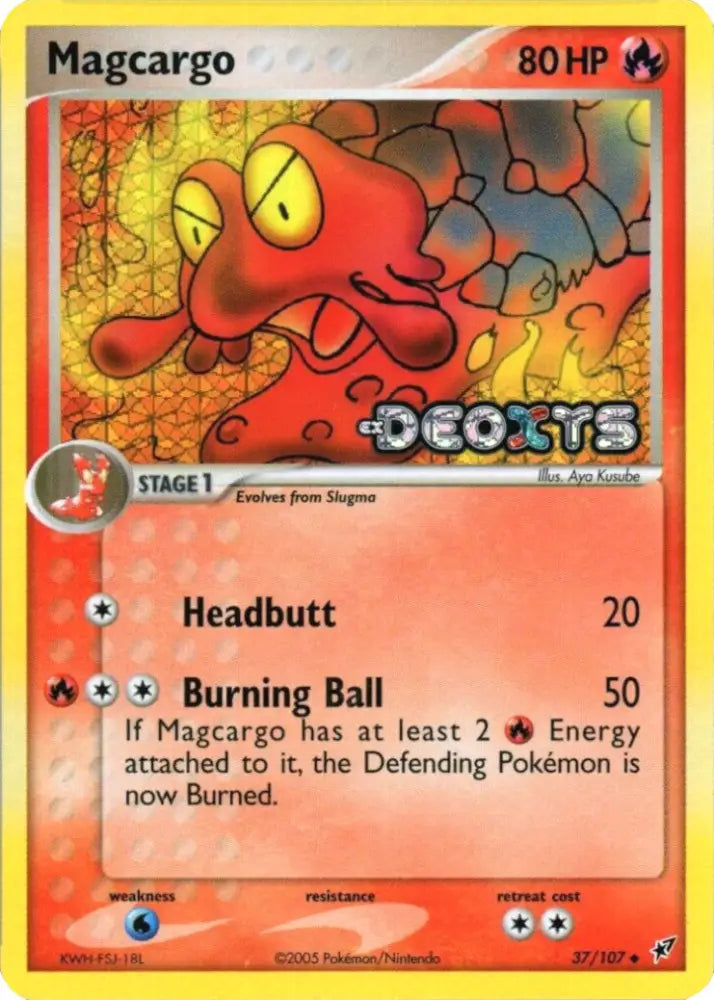 Magcargo (37/107) (Stamped) [EX: Deoxys] - Pokemon Single