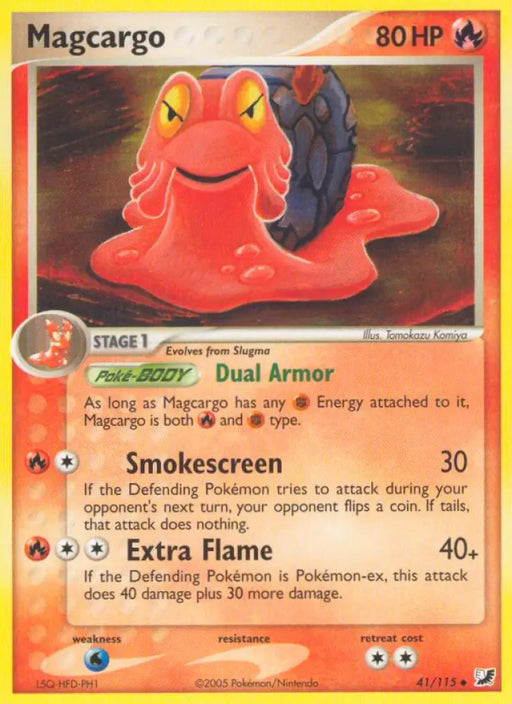 Magcargo (41/115) [EX: Unseen Forces] - Pokemon Single