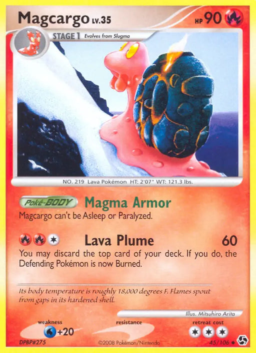 Magcargo (45/106) [Diamond & Pearl: Great Encounters] - Pokemon Single