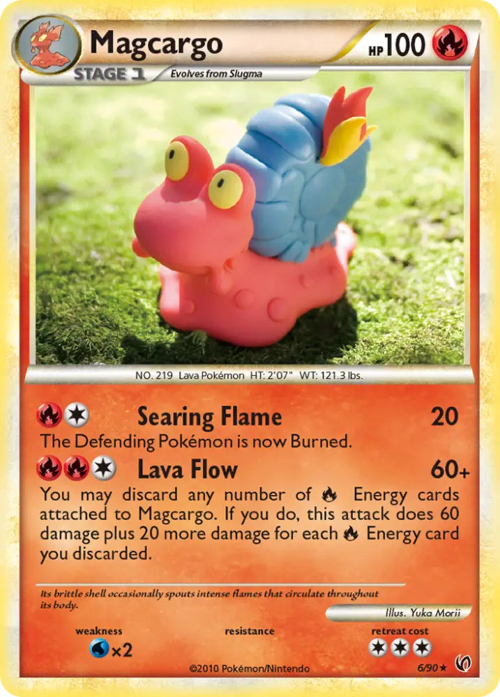 Magcargo (6/90) [HeartGold & SoulSilver: Undaunted] - Pokemon Single