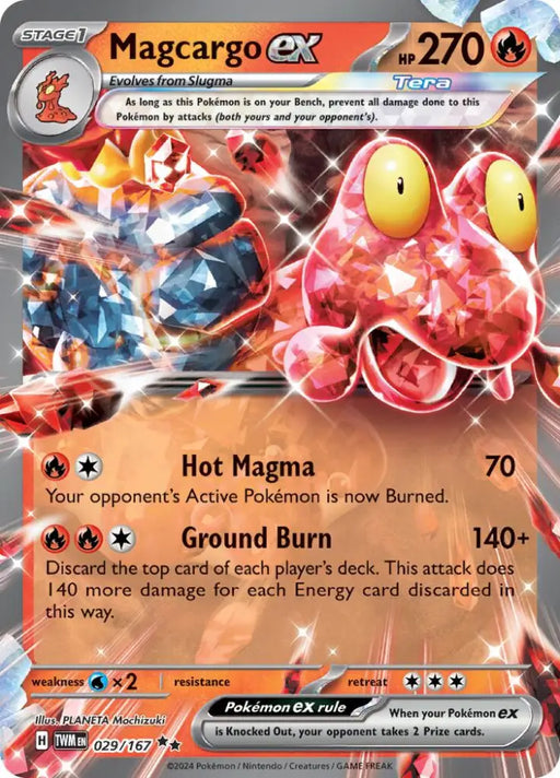 Magcargo ex (029/167) [Scarlet & Violet: Twilight Masquerade] - Pokemon Single