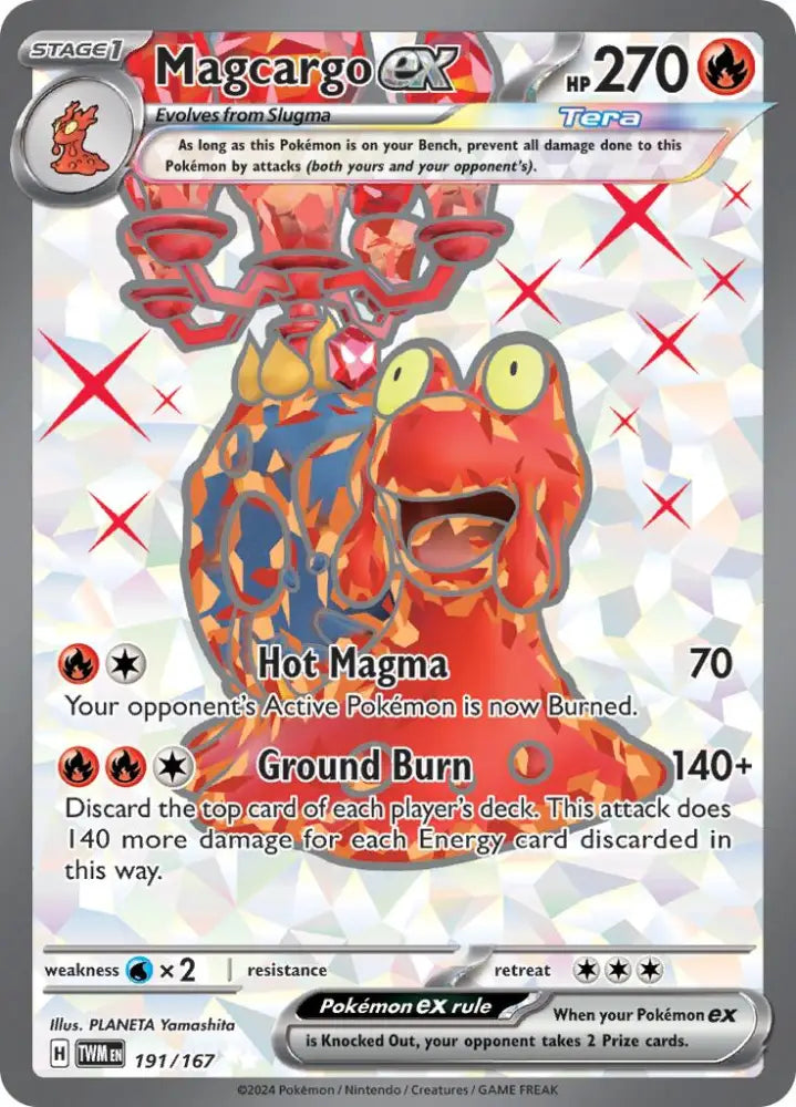 Magcargo ex (191/167) [Scarlet & Violet: Twilight Masquerade] - Pokemon Single