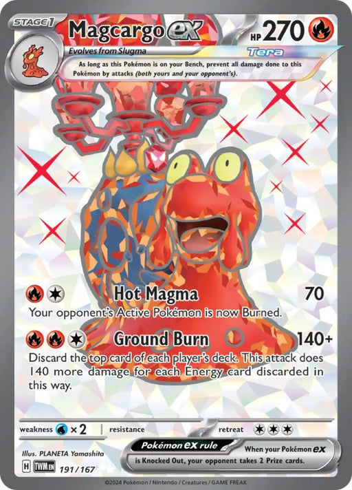 Magcargo ex (191/167) [Scarlet & Violet: Twilight Masquerade] - Pokemon Single