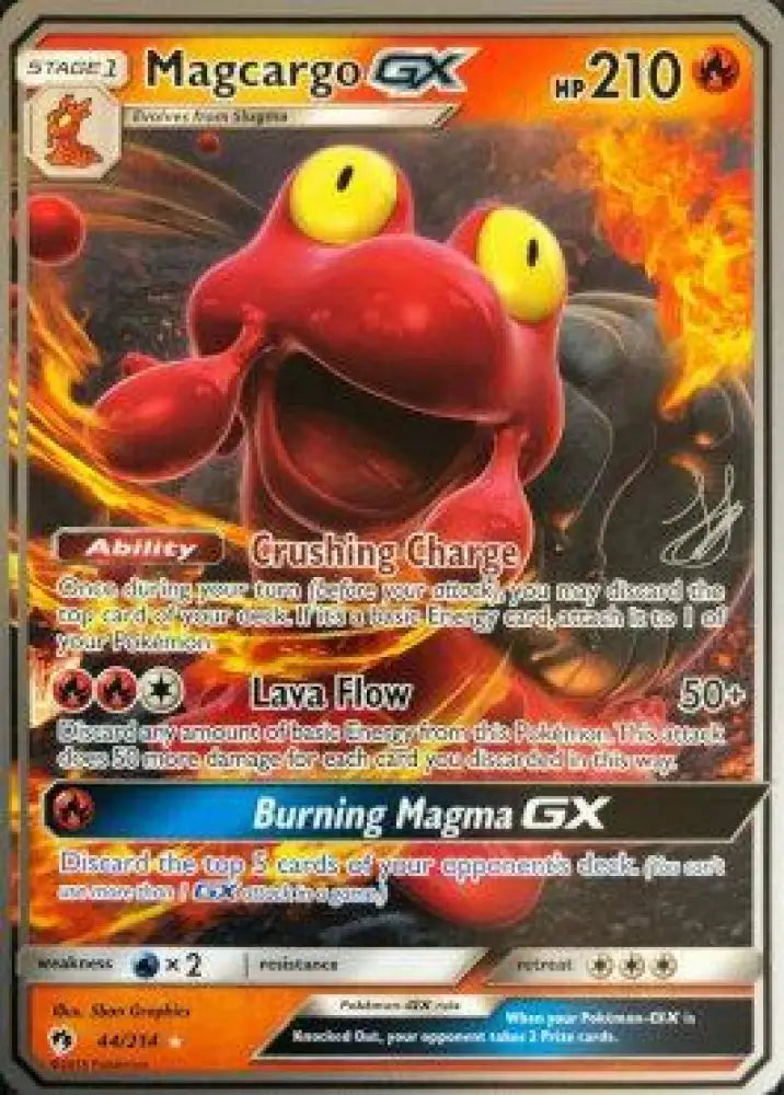 Magcargo GX (44/212) (Perfection - Henry Brand) [World Championships 2019] - Pokemon Single