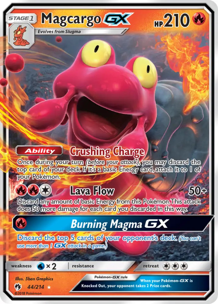 Magcargo GX (44/214) [Sun & Moon: Lost Thunder] - Pokemon Single