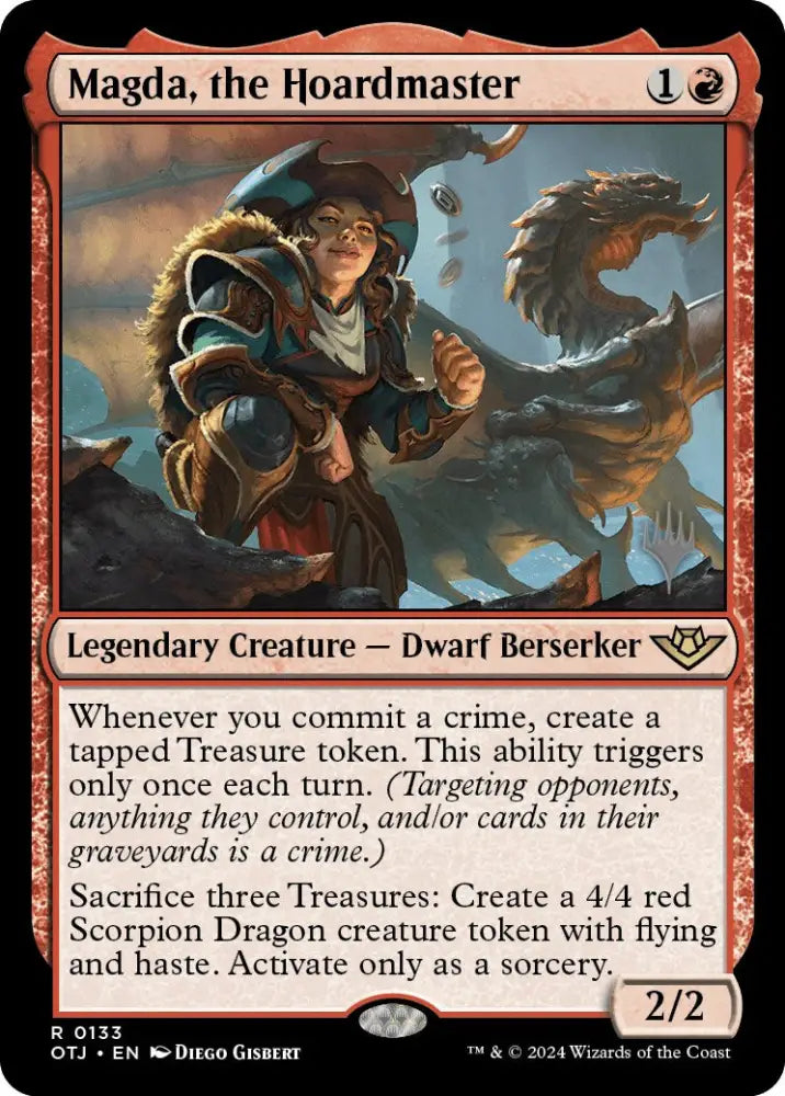 Magda the Hoardmaster (Promo Pack) [Outlaws of Thunder Junction Promos] - MTG Single