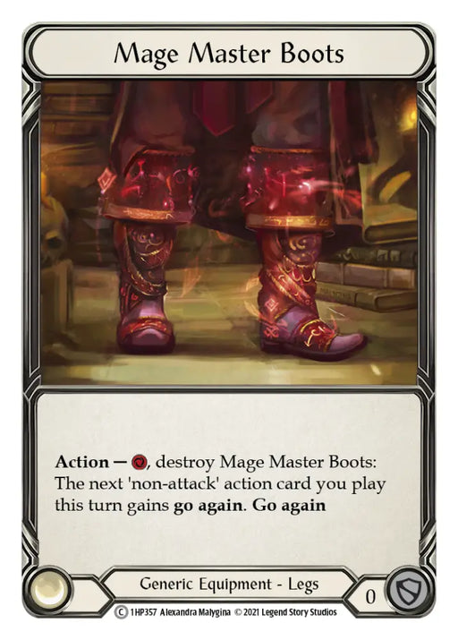 Mage Master Boots [1HP357] (History Pack 1) - Flesh And Blood Single