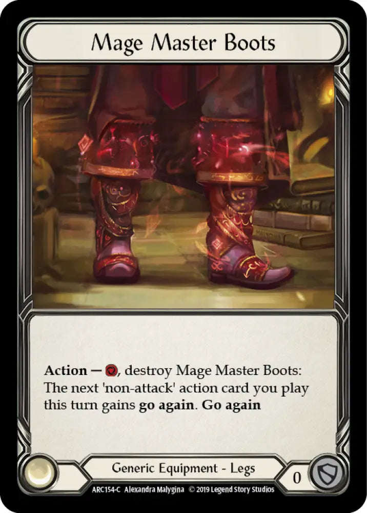 Mage Master Boots [Arcane Rising 1st Edition] 1st Edition Normal - Flesh And Blood Single