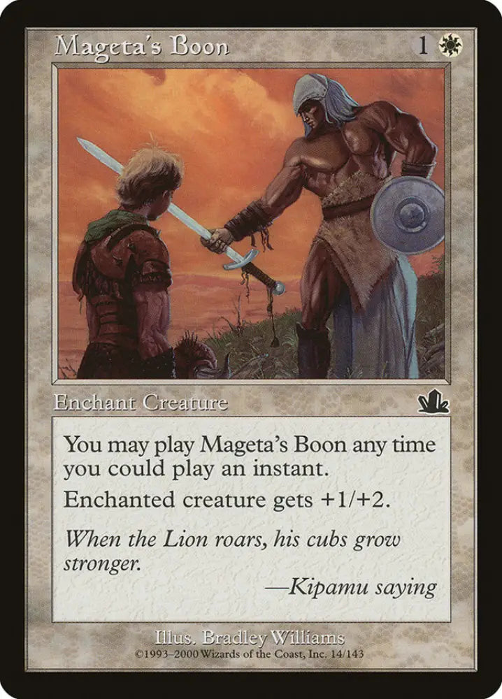 Mageta’s Boon [Prophecy] - MTG Single