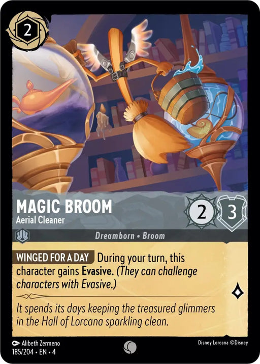 Magic Broom - Aerial Cleaner (185/204) [Ursula’s Return] - Lorcana Single