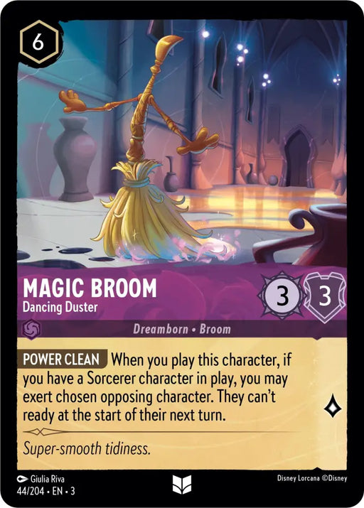 Magic Broom - Dancing Duster (44/204) [Into the Inklands] - Lorcana Single