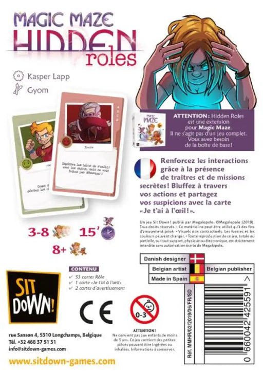 Magic Maze - ext. Hidden Roles (FR) - Board Games