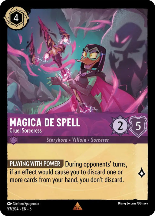 Magica De Spell - Cruel Sorceress (53/204) [Shimmering Skies] - Lorcana Single